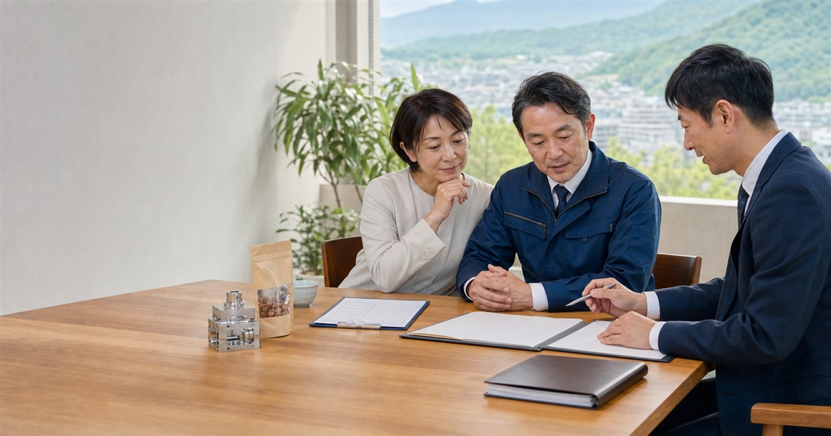 熊本の中小企業M&Aで情報開示を相談する経営者と専門家